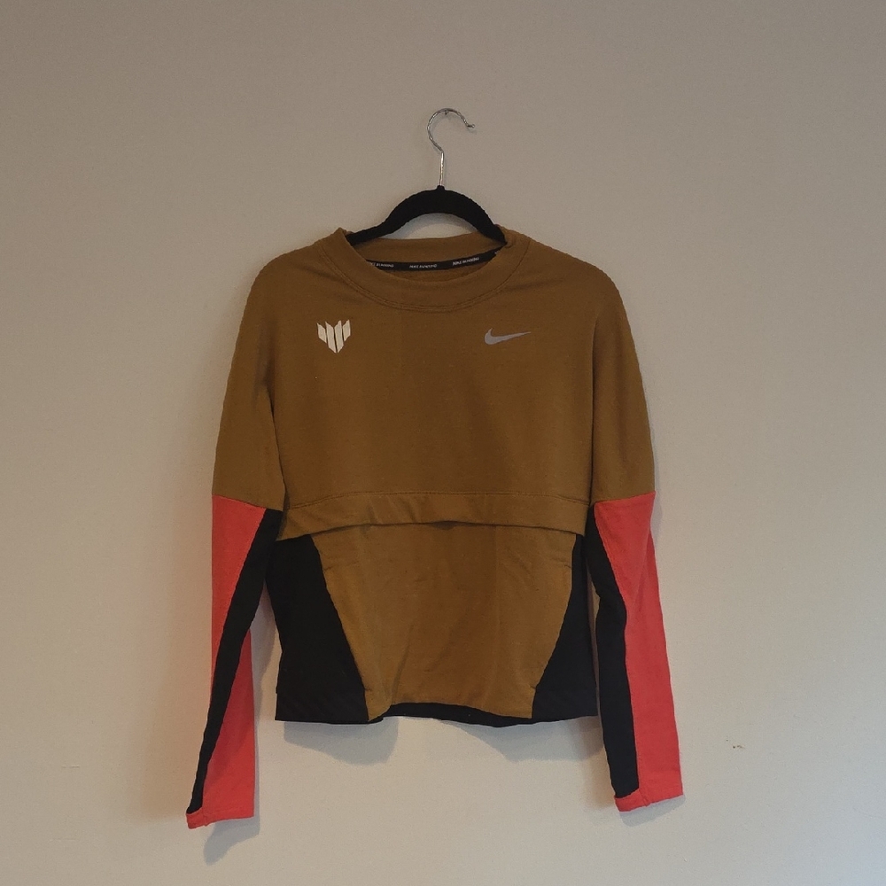 Nike Gold and Pink Women's Top